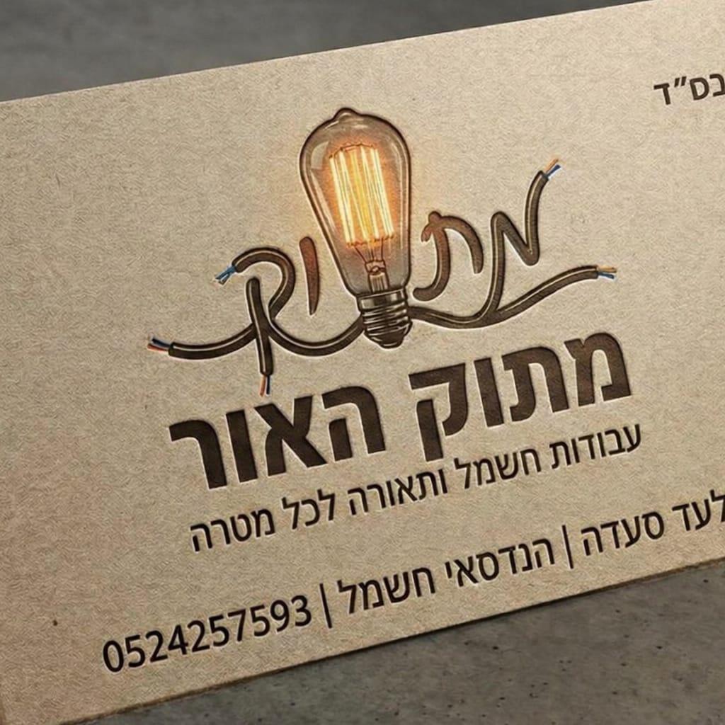 מתוק האור עבודות חשמל ותאורה