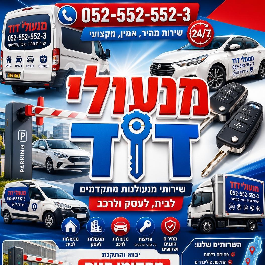 מנעולי דוד מנעולנים בפריסה ארצית