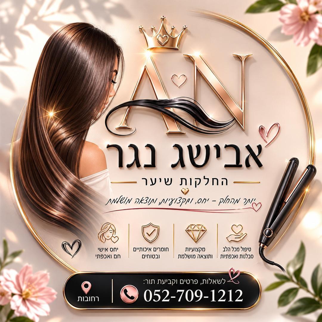אבישג נגר🎀החלקות שיער
